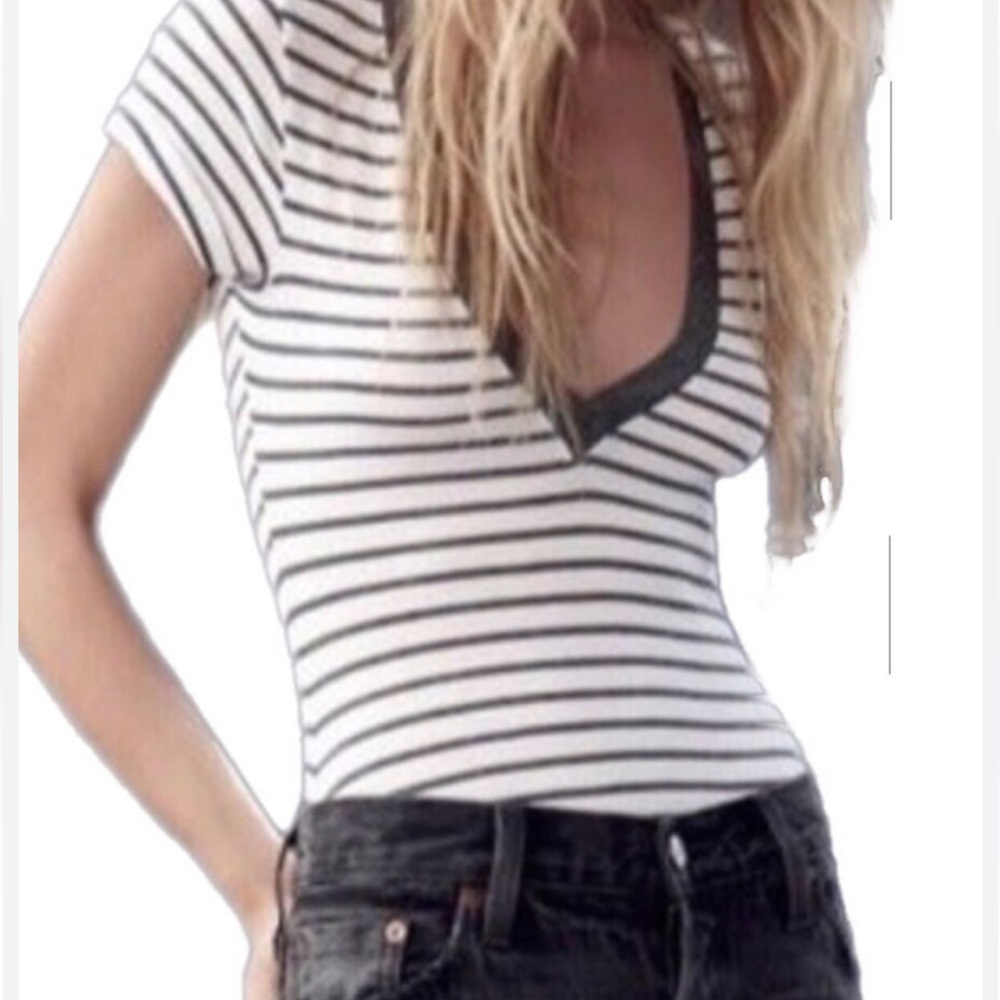 FP Deep V-Neck bodysuit